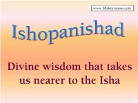 Sri Ishopanishad Slides