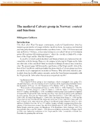 The Medieval Calvary Group in Norway: Context and Functions