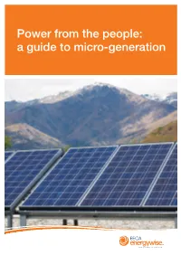 A Guide to Micro-Generation Contents