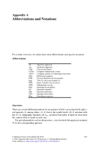 Appendix a Abbreviations and Notations