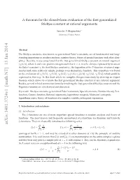 Arxiv:1401.3724V1 [Math.NT] 15 Jan 2014
