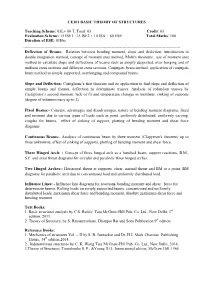 CE301 BASIC THEORY of STRUCTURES Teaching Scheme