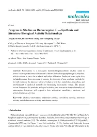 Progress in Studies on Rutaecarpine. II.—Synthesis and Structure-Biological Activity Relationships