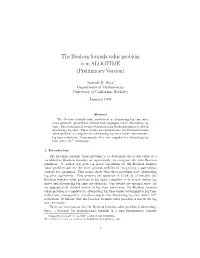 The Boolean Formula Value Problem Is in ALOGTIME (Preliminary Version)