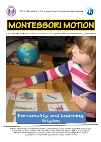 23/2 Personality and Learning Styles
