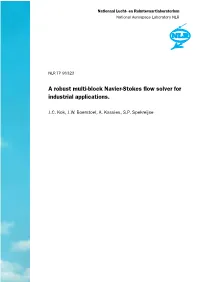 A Robust Multi-Block Navier-Stokes Flow Solver for Industrial Applications
