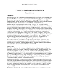 Chapter 12 –Business Rules and DROOLS