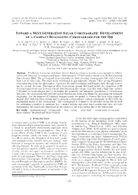 Development of Compact Diagnostic Coronagraph On