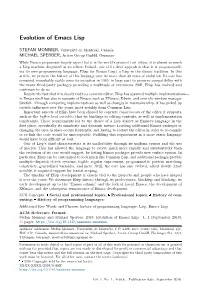 Evolution of Emacs Lisp