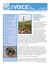 In This Issue Have Modern Ideas Grown from the Seeds of Tu B