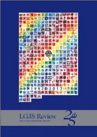 LGJS Review Th OUR SILVER ANNIVERSARY EDITION 25 Review Magazine Introduction