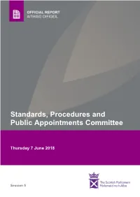 Standards, Procedures and Public Appointments Committee