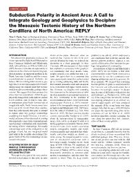 Subduction Polarity in Ancient Arcs: a Call to Integrate Geology And