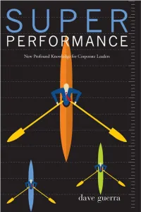 Superperformance: New Profound Knowledge for Corporate Leaders