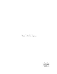 Ting Yip Math 308A 12/3/2001 Ting Yip Math 308A Abstract
