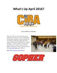 What's up April 2016?