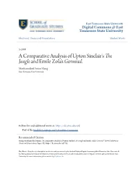 A Comparative Analysis of Upton Sinclair's the Jungle and Emile Zola's Germinal