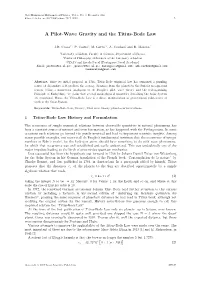 A Pilot-Wave Gravity and the Titius-Bode Law