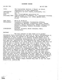 A Report on School Desegregation in Nine Communities