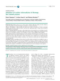 Adoption of Routine Telemedicine in Norway: the Current Picture
