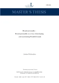 Master's Thesis