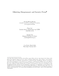 Offsetting Disagreement and Security Prices*