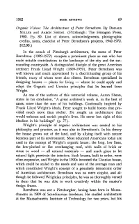 1982 Organic Vision:The Architecture of Peter Berndtson. by Donald