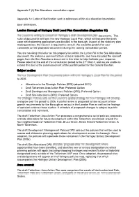 (3) Site Allocations Consultation Report Appendix 1E