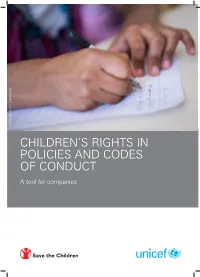 Children's Rights in Policies and Codes of Conduct