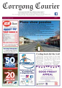 Corryong Courier Circulating Throughout WALWA, KHANCOBAN, CUDGEWA and CORRYONG DISTRICTS Published by Moscol Group P/L ABN 23 154 875 573