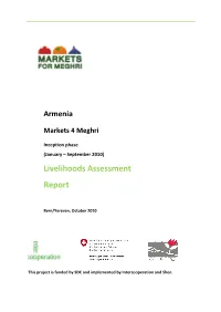 Livelihoods Assessment Report