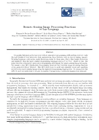 Remote Sensing Image Processing Functions in Lua Language