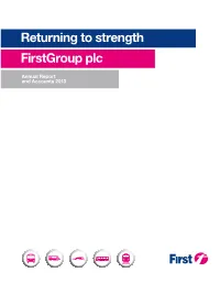 Returning to Strength Firstgroup