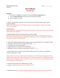 Test 3 (100 Pts) Answer Key