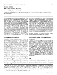 Ubiquitin-Binding Domains James H