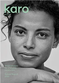 Annual Report 2020 Smart Choices for Everyday Healthcare