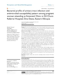 Bacterial Profile of Urinary Tract Infection and Antimicrobial