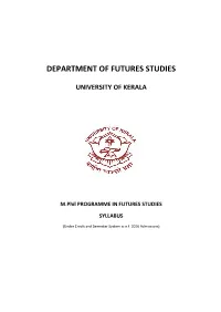 Department of Futures Studies