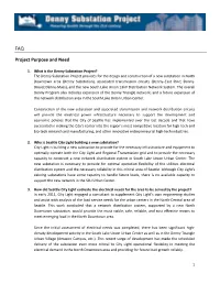 FAQ Project Purpose and Need