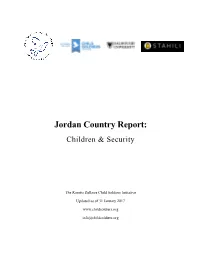 Jordan Country Report: Children & Security