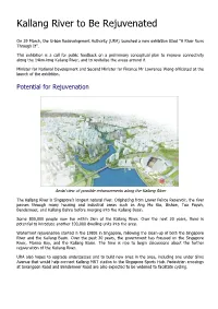 Kallang River to Be Rejuvenated