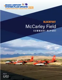 Mccarley Field SUMMARY REPORT