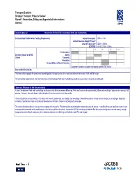 Part 1 Appraisal Summary Table