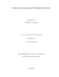Unstructured Computations on Emerging Architectures