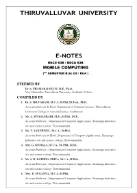 Syllabus Mobile Computing