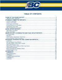 Table of Contents