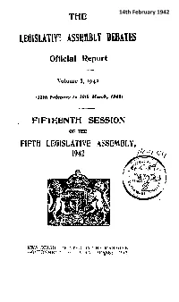 Lefiislatlve ASSEIBLY 'DEBATES'