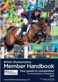 Member Handbook Your Guide to Competition Incorporating Rules & Regulations 2017