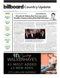 BILLBOARD COUNTRY UPDATE Tom.Roland@Billboard.Com