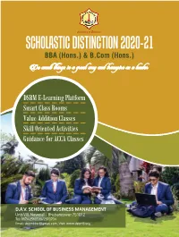 DSBM-Prospectus-2020-2021.Pdf